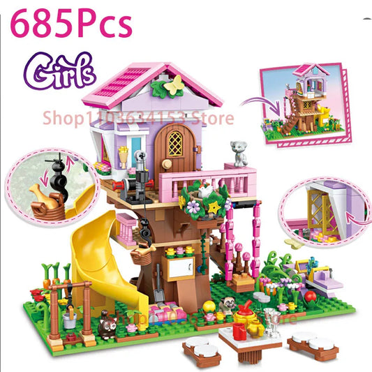 Tree House Building Blocks Set for Kids
