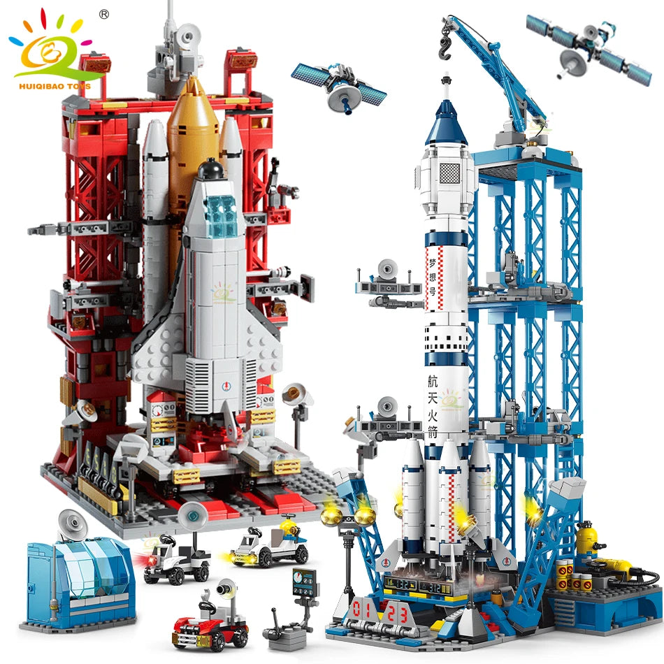 Space Rocket Building Blocks