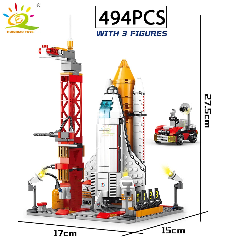 Space Rocket Building Blocks