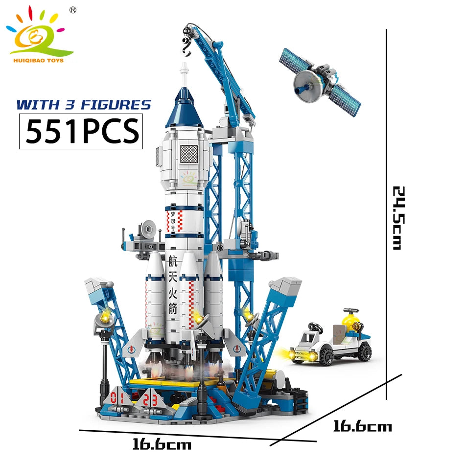 Space Rocket Building Blocks
