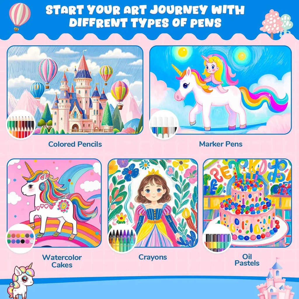 86PCS Kids Coloring Kit