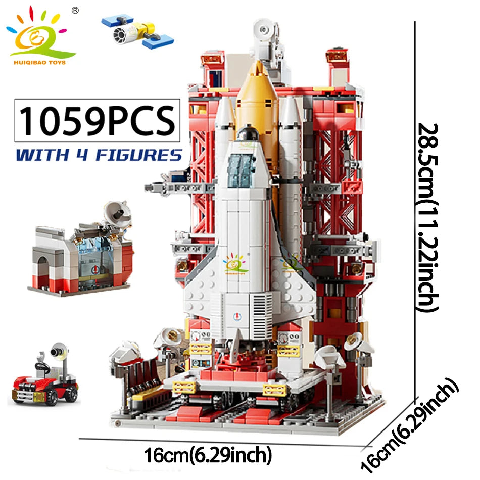 Space Rocket Building Blocks