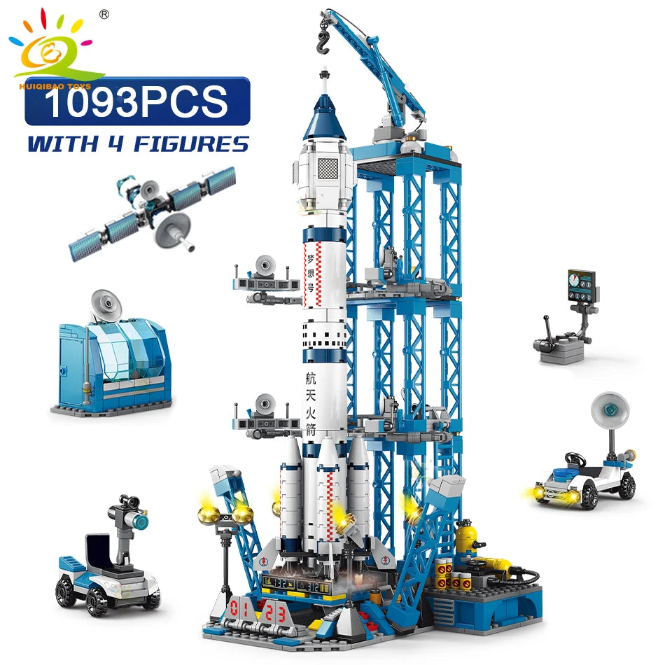 Space Rocket Building Blocks