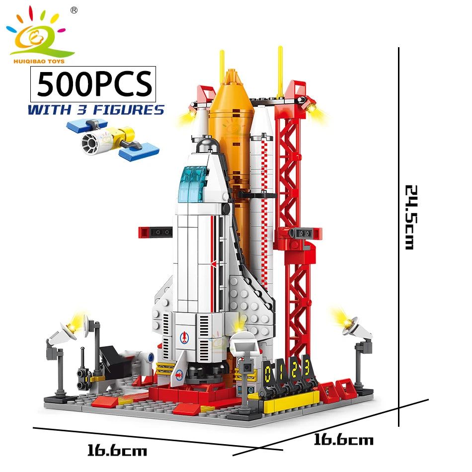 Space Rocket Building Blocks
