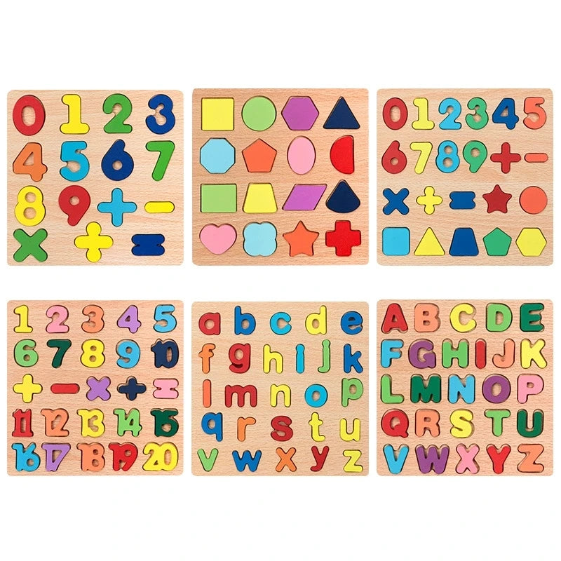 Wooden Alphabet Learning Puzzle