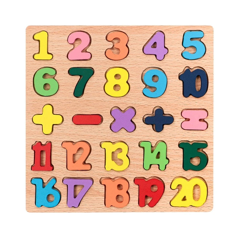 Wooden Alphabet Learning Puzzle
