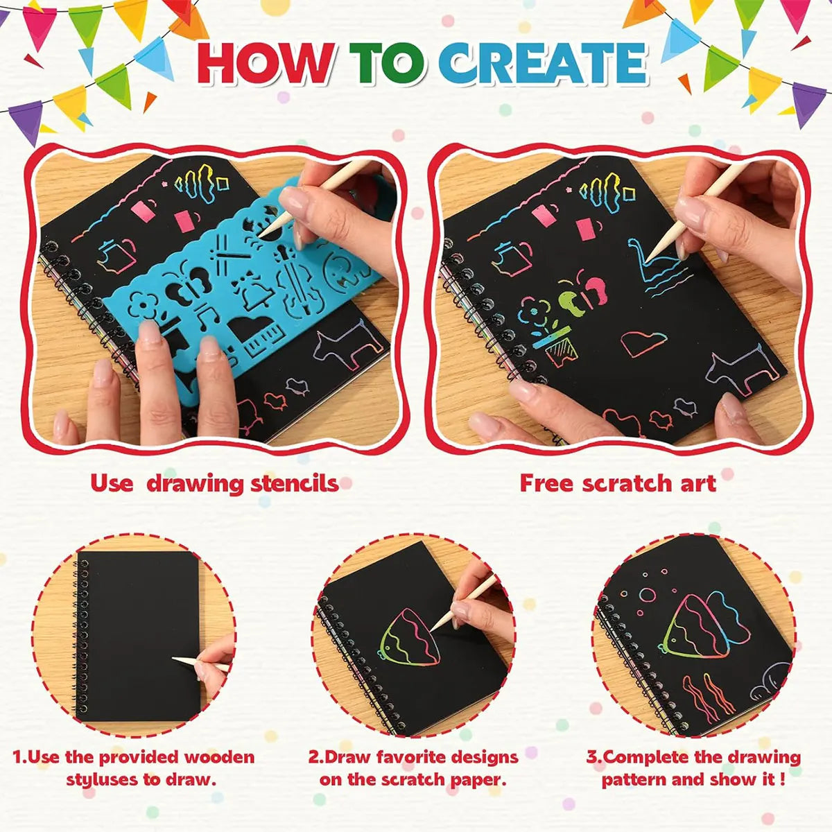 Kids Scratch Art Kit