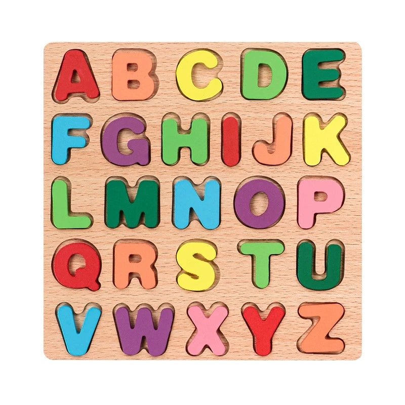Wooden Alphabet Learning Puzzle