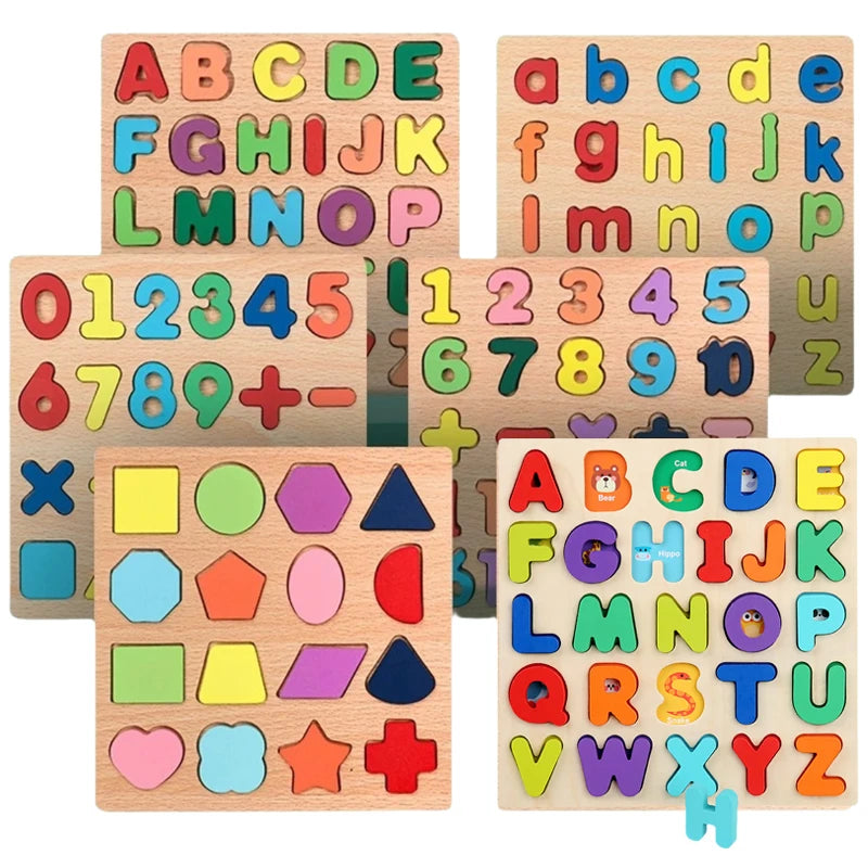 Wooden Alphabet Learning Puzzle