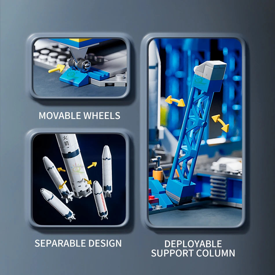 Space Rocket Building Blocks