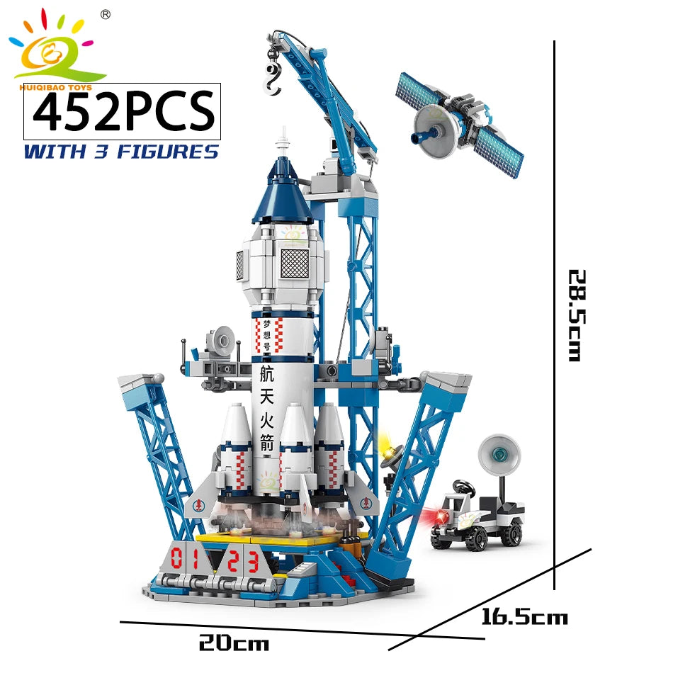 Space Rocket Building Blocks