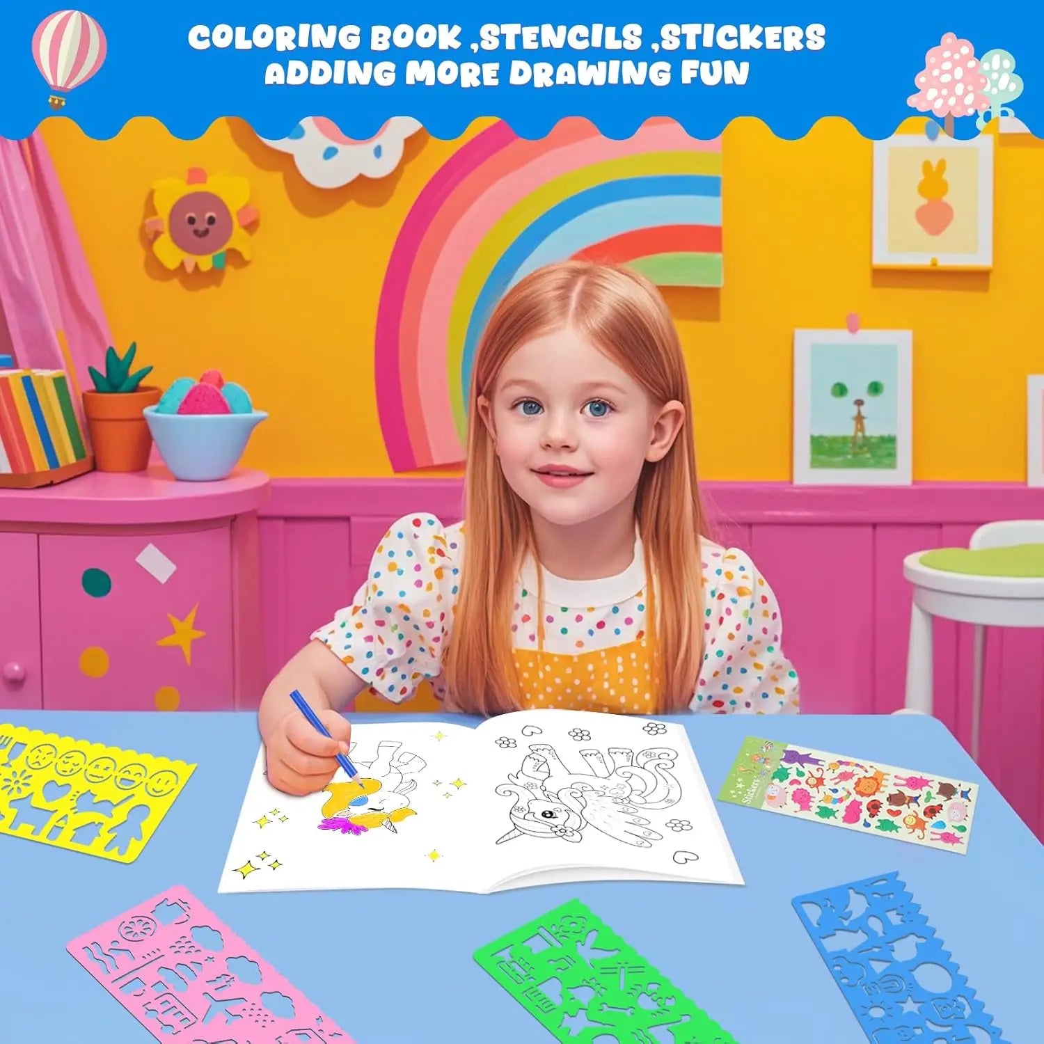 86PCS Kids Coloring Kit